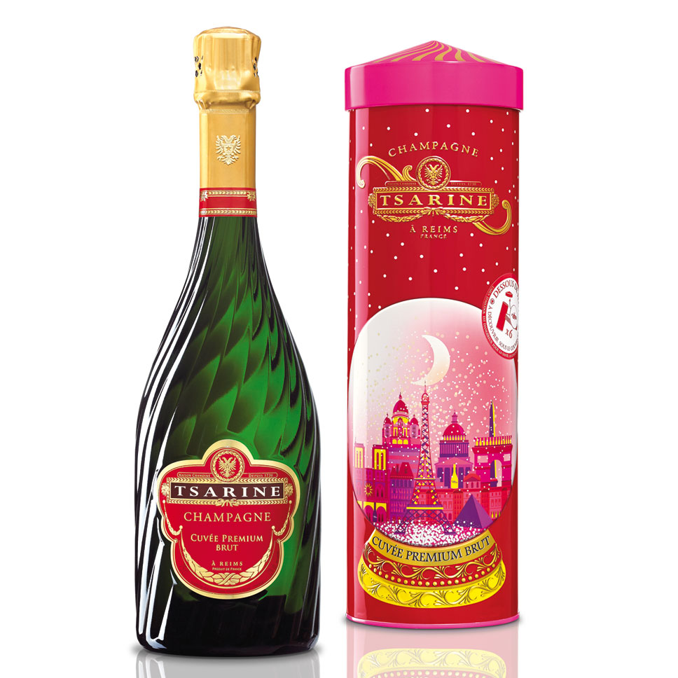 Tsarine Cuvee Premium Brut Champagne Gift boxed